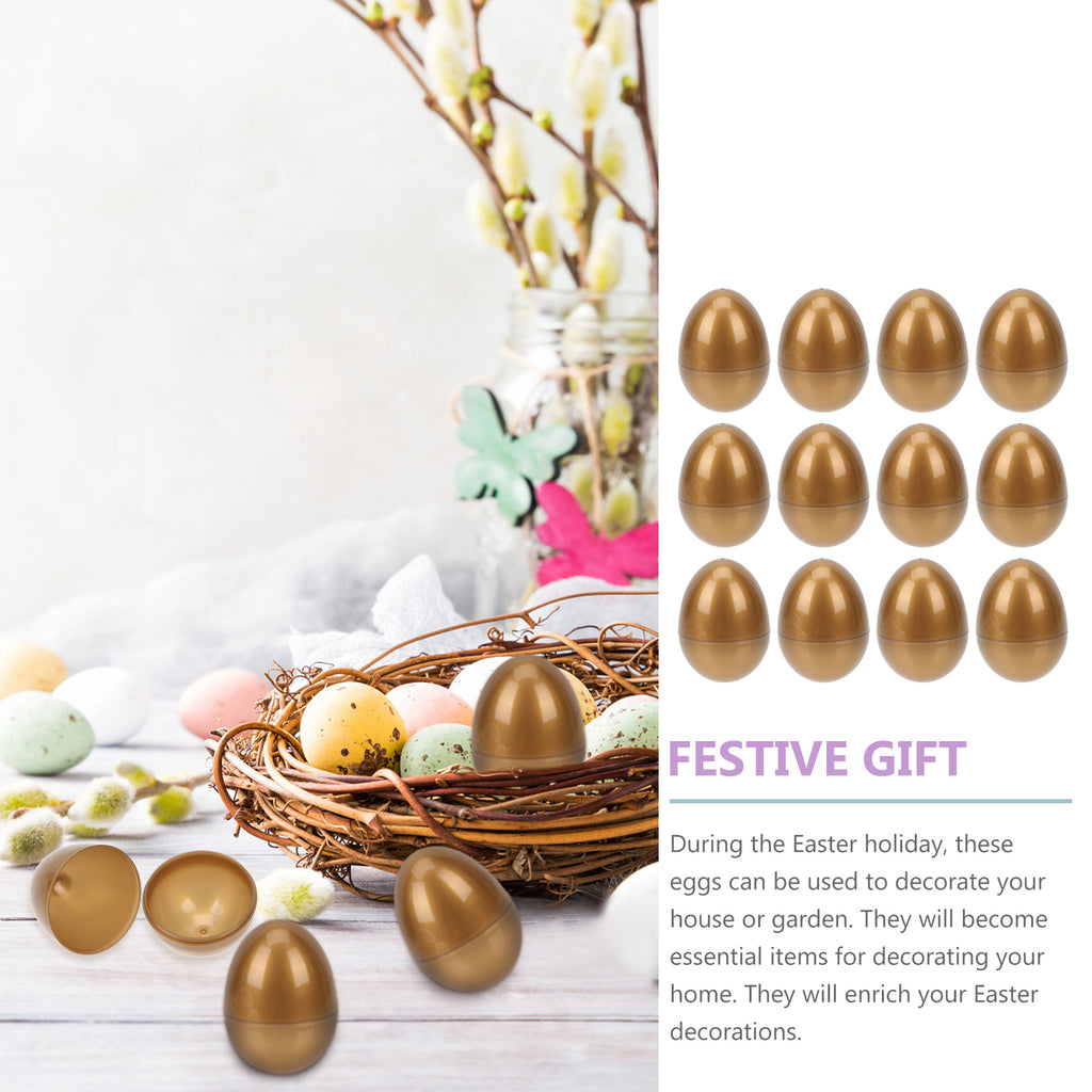 12 Pcs Filled Plastic Easter Eggs Q801