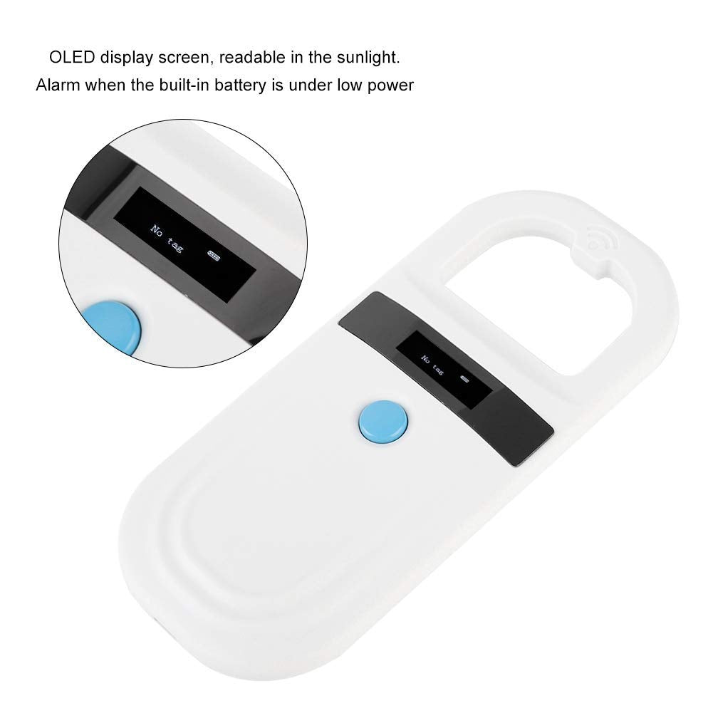 RFID 134.2Khz Pet ID Microchip Scanner with OLED Display M542947