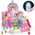 8 Rooms Dollhouse Kit with Furniture and Accessories 191 PCS X34242