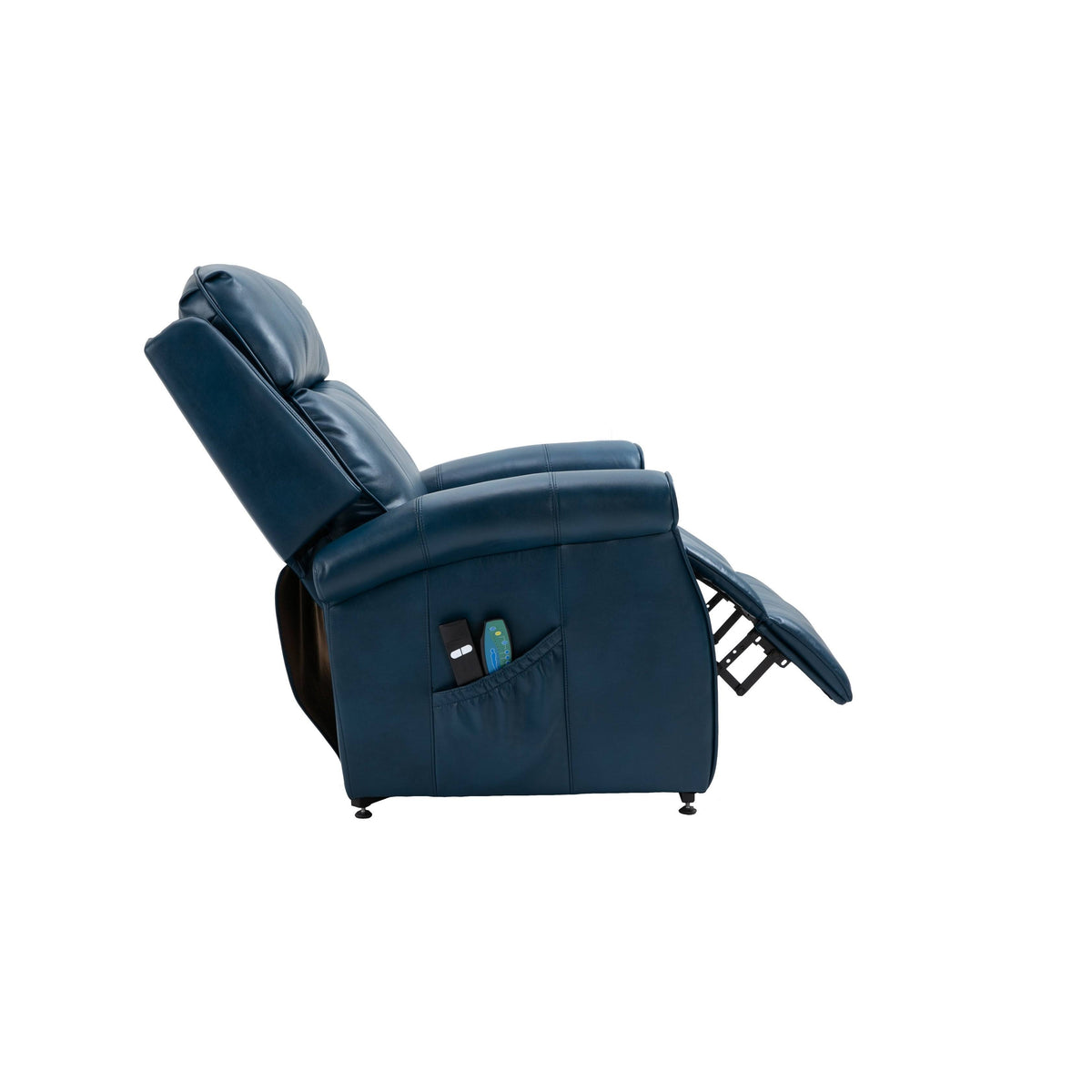 Black Faux Leather Power Lift Recliner Chair T45521