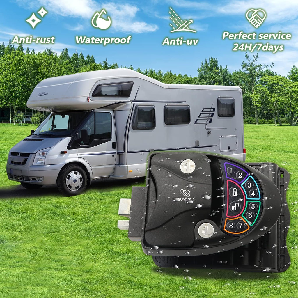 RV Keyless Entry Door Lock with Backlit Keypad D513543