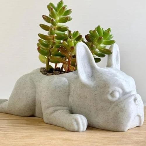 Resin Dog Succulent Planter B9336