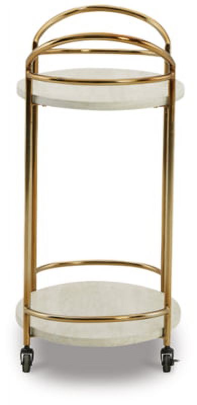 Cream/Gold Bar Cart J980968