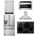 30 Induction Cooktop, Range Hood, Microwave, Refrigerator, Dishwasher M23323
