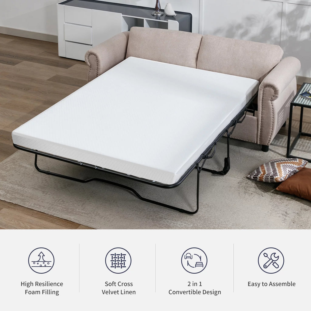 Queen Size Pull Out Sofa Bed U57684