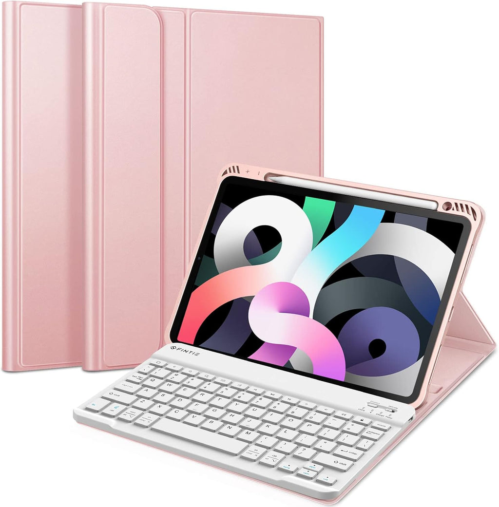 Green Keyboard Case for iPad Air 4th Generation 10.9 Inch 2020 with Detachable Bluetooth Keyboard P26934