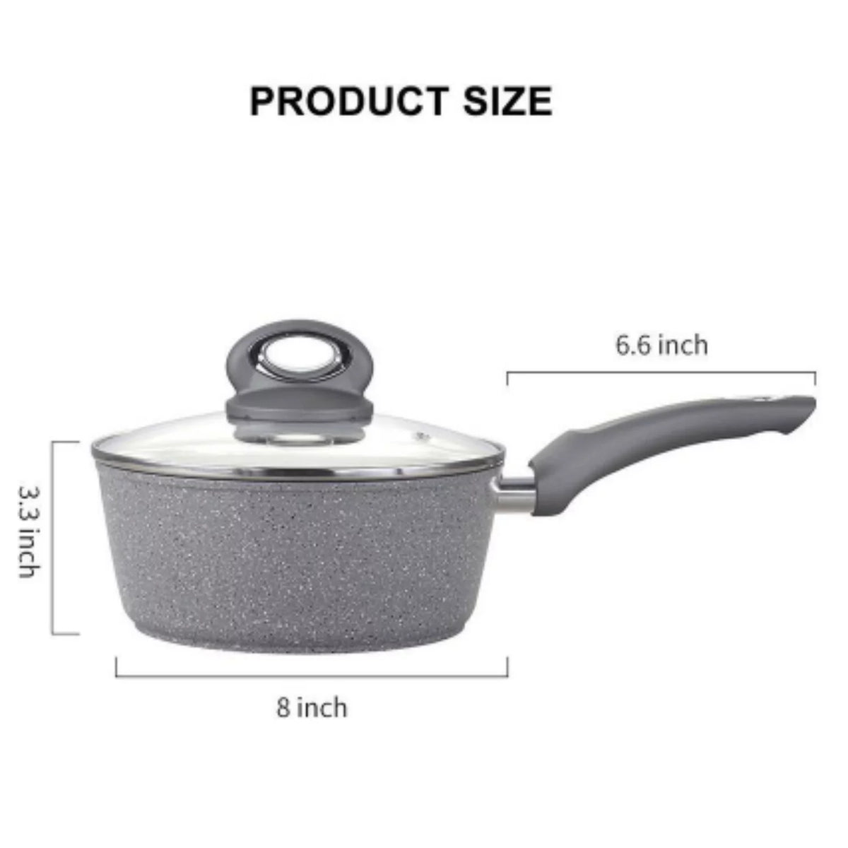 Aluminum 2.5 Quart Sauce Pan with Glass Lid L379708
