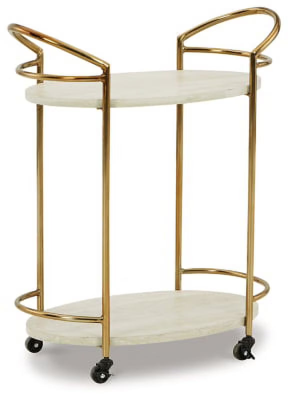 Cream/Gold Bar Cart J980968