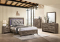 Natural Tone Wood 6pcs Bedroom Set O39806