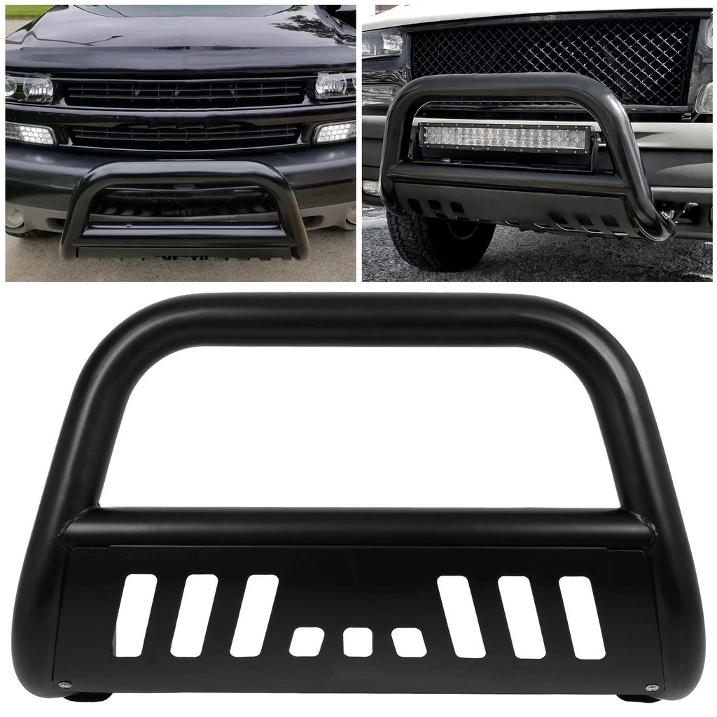 Black 3" Bull Bar Bumper Grille Guard R233