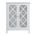 White Two Doors Accent Cabinet Z159513