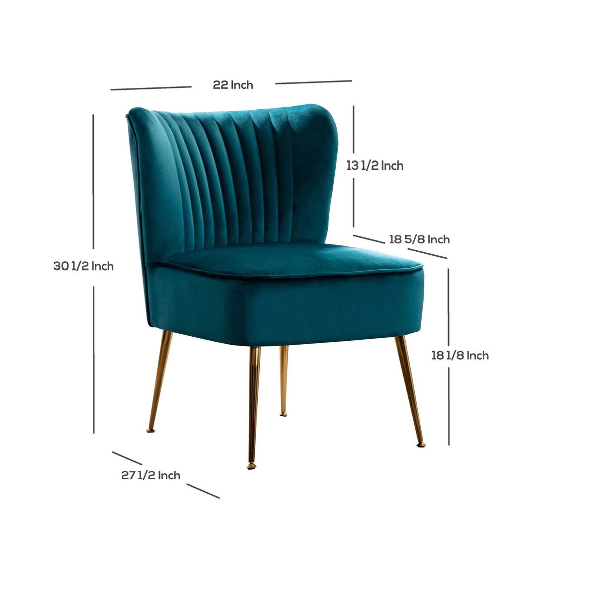 Tan Velvet Upholstered Accent Chair F2379