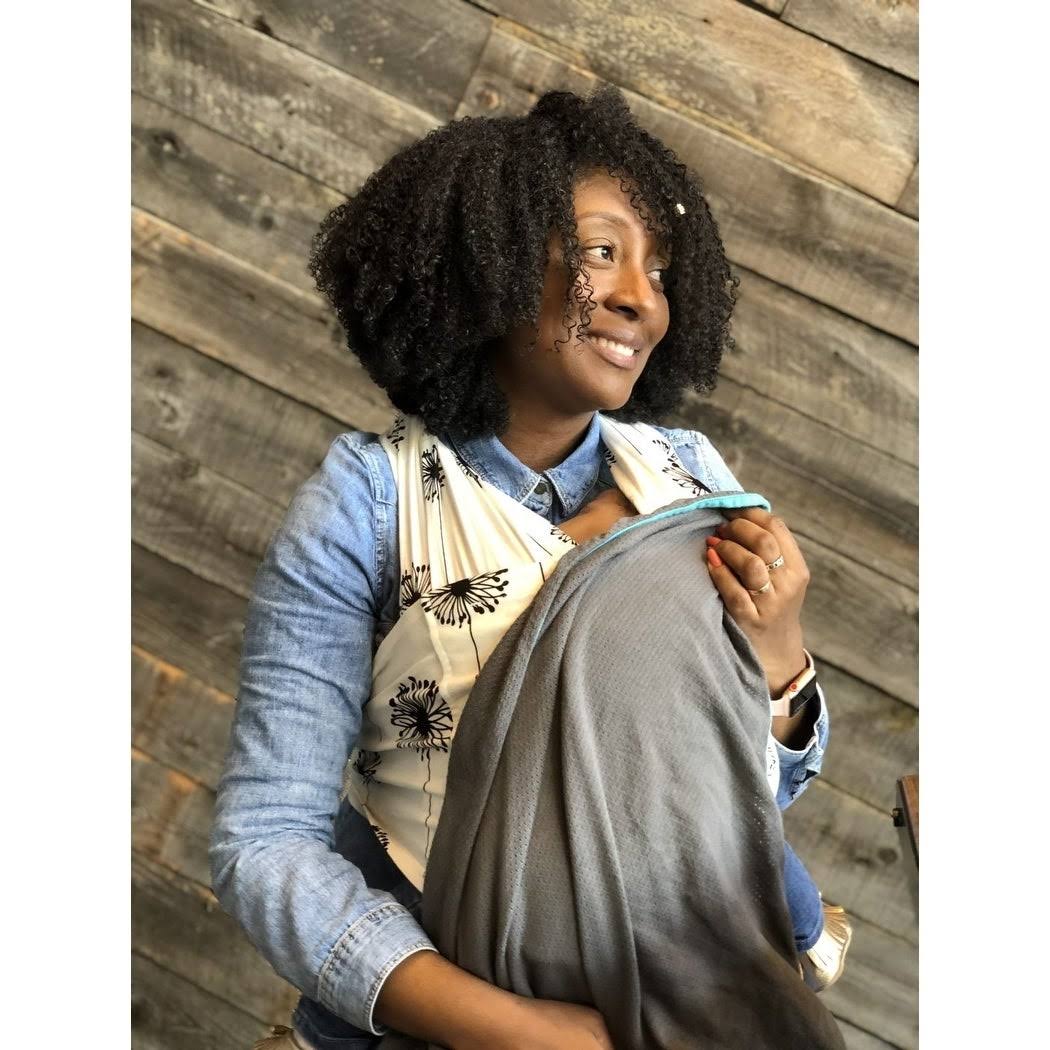 Gray Print Baby Wrap Carrier S858
