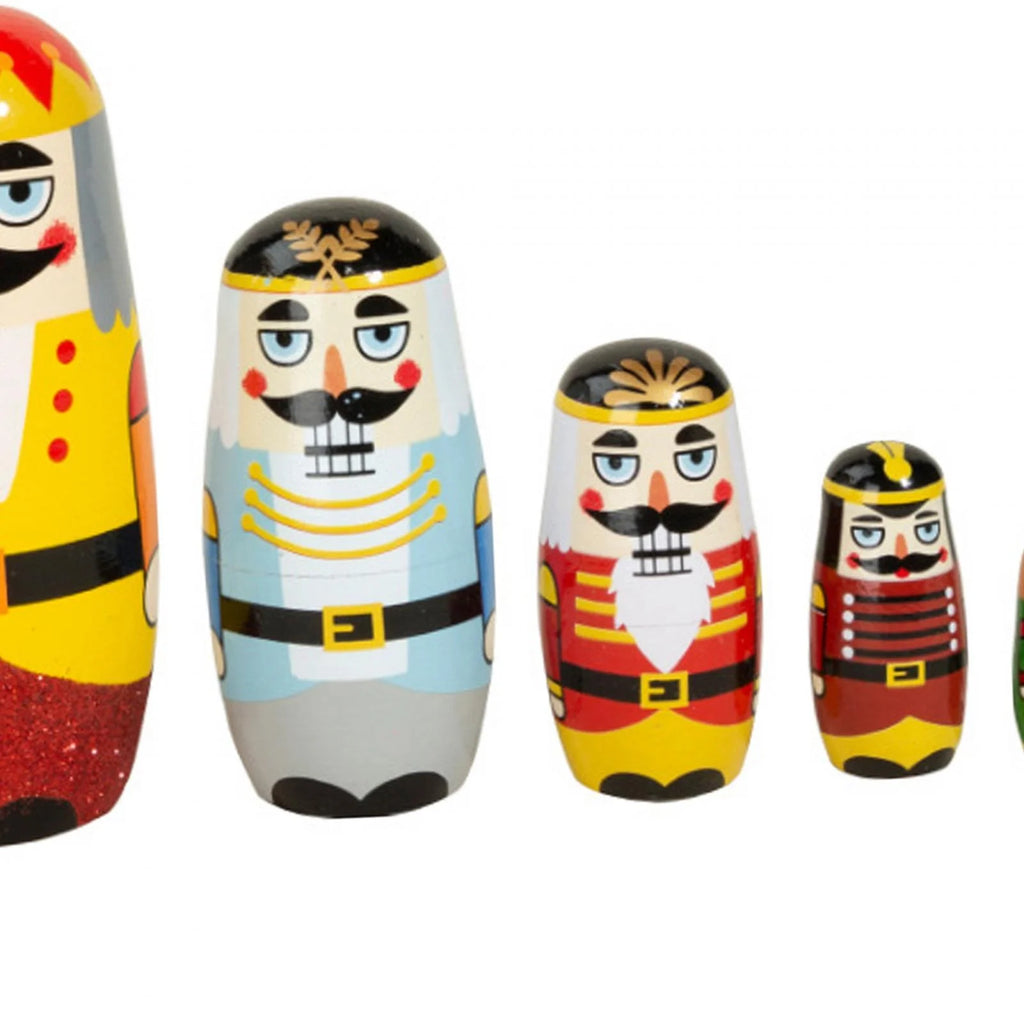 5 Pieces Wooden Matryoshka Dolls Nesting Doll Set I301626