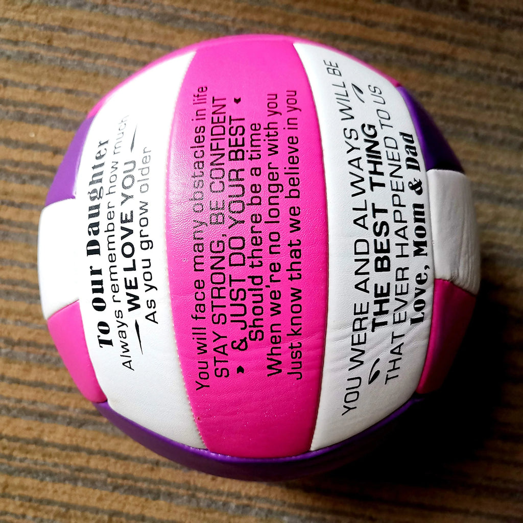 Pink 8 Inch Soft Touch Beach Volleyball H413