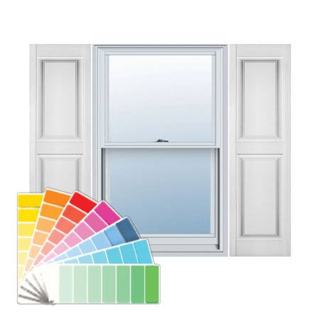 12 inch x 75 inch Vinyl Double Panel Shutters Q775