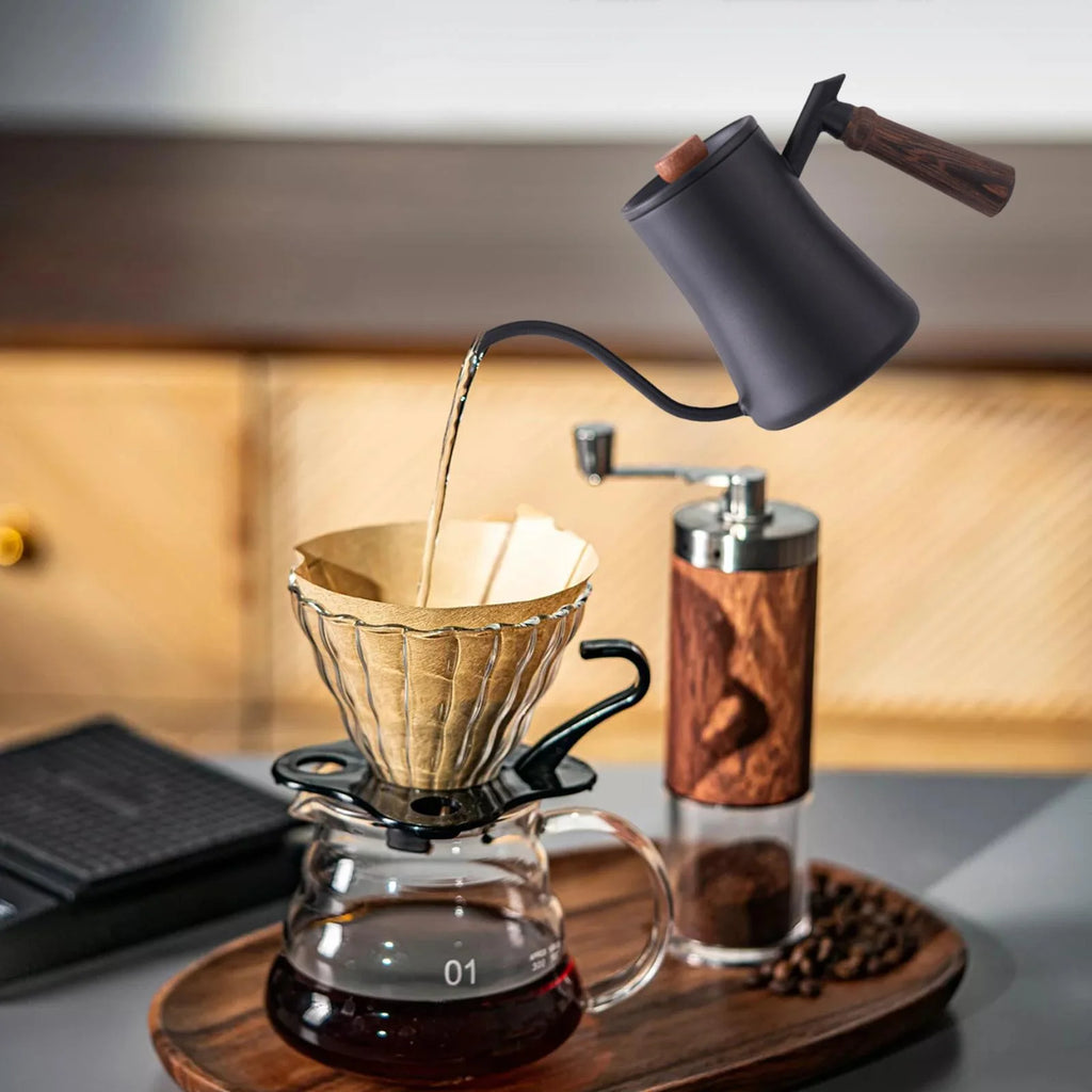 Black Gooseneck Spout Pour Over Coffee Kettle P737930