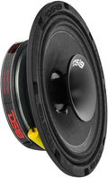8" Shallow Hybrid Mid-Range Car Audio Loudspeaker with Grill Included 400W Max 200W RMS 8 Ohms Pack of 2 A822125