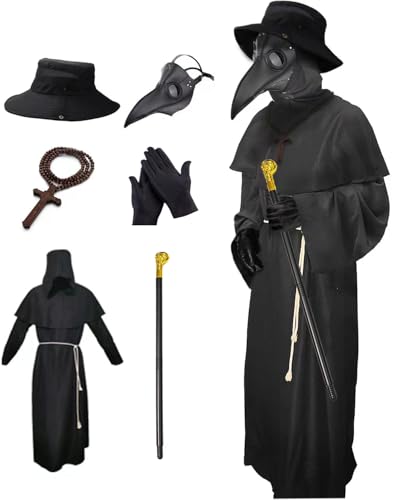 Plague Doctor Mask Costumes Set 6 in 1 L21598