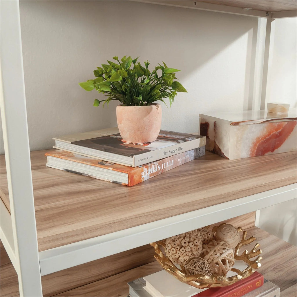 Kiln Acacia Brown Engineered Wood Bookcase D686