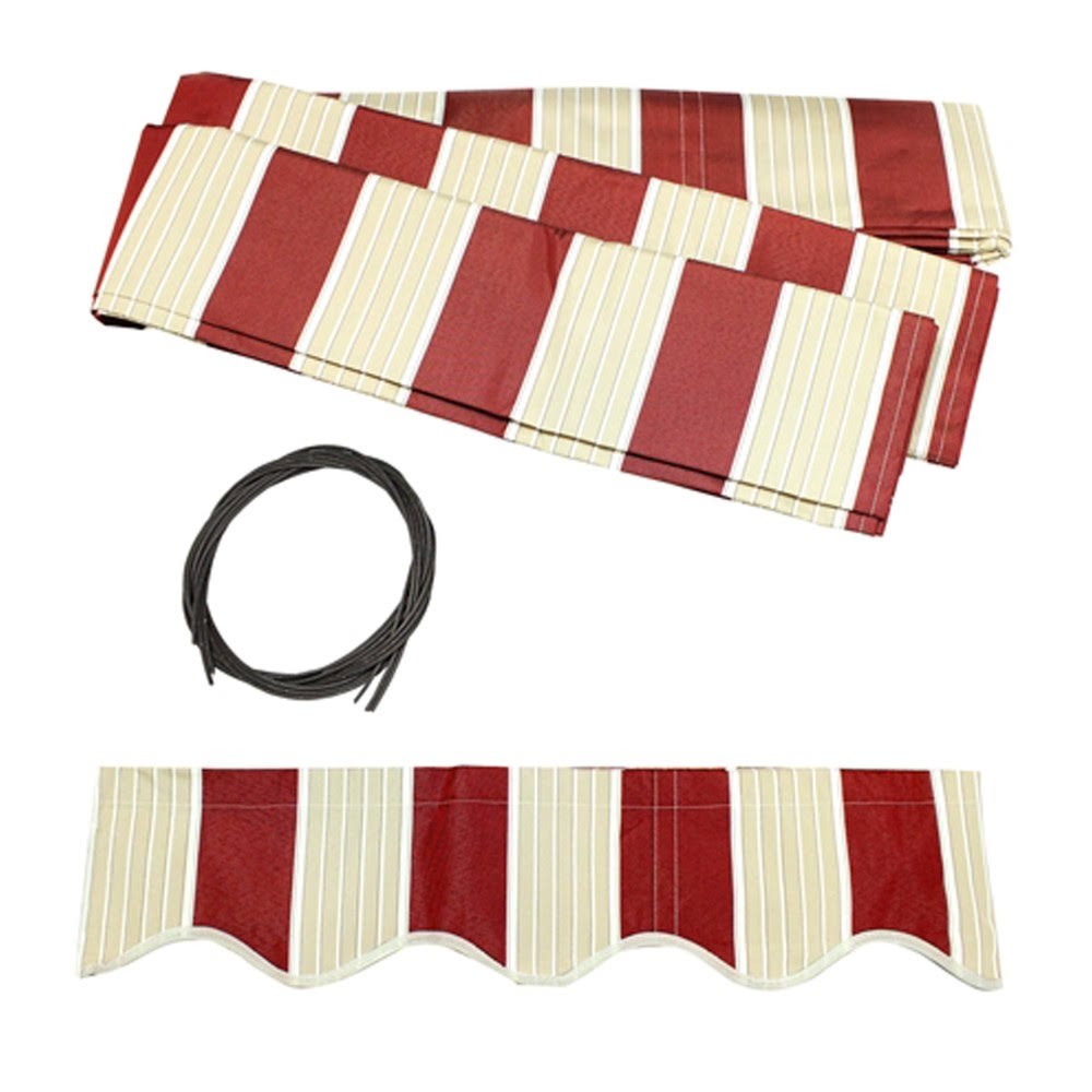Black Frame Retractable Patio Awning 10 x 8 Feet V87930