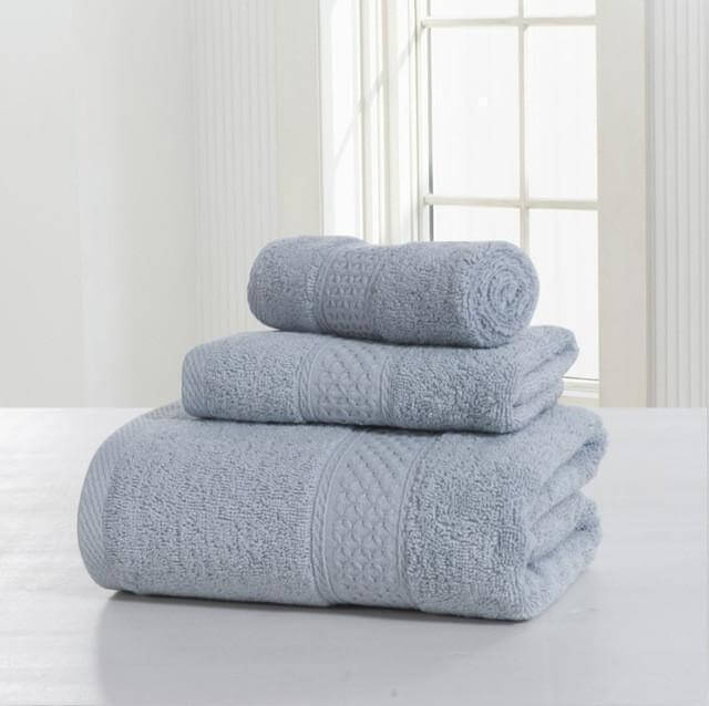 3-Piece 100% Cotton Bath Towel Set E311042