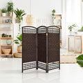 White 4 Panel Folding Screen X9412