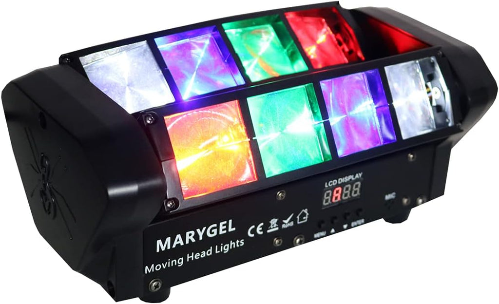 8 LEDs Beam Moving Head Stage Lights RGBW Party Lights DMX 512 Control Y907681