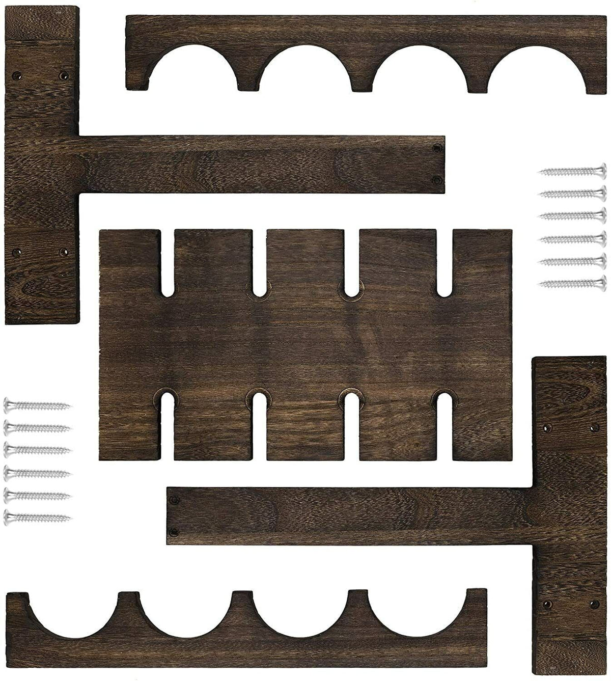 Countertop Wine Rack with 4 Glass Holder B1840