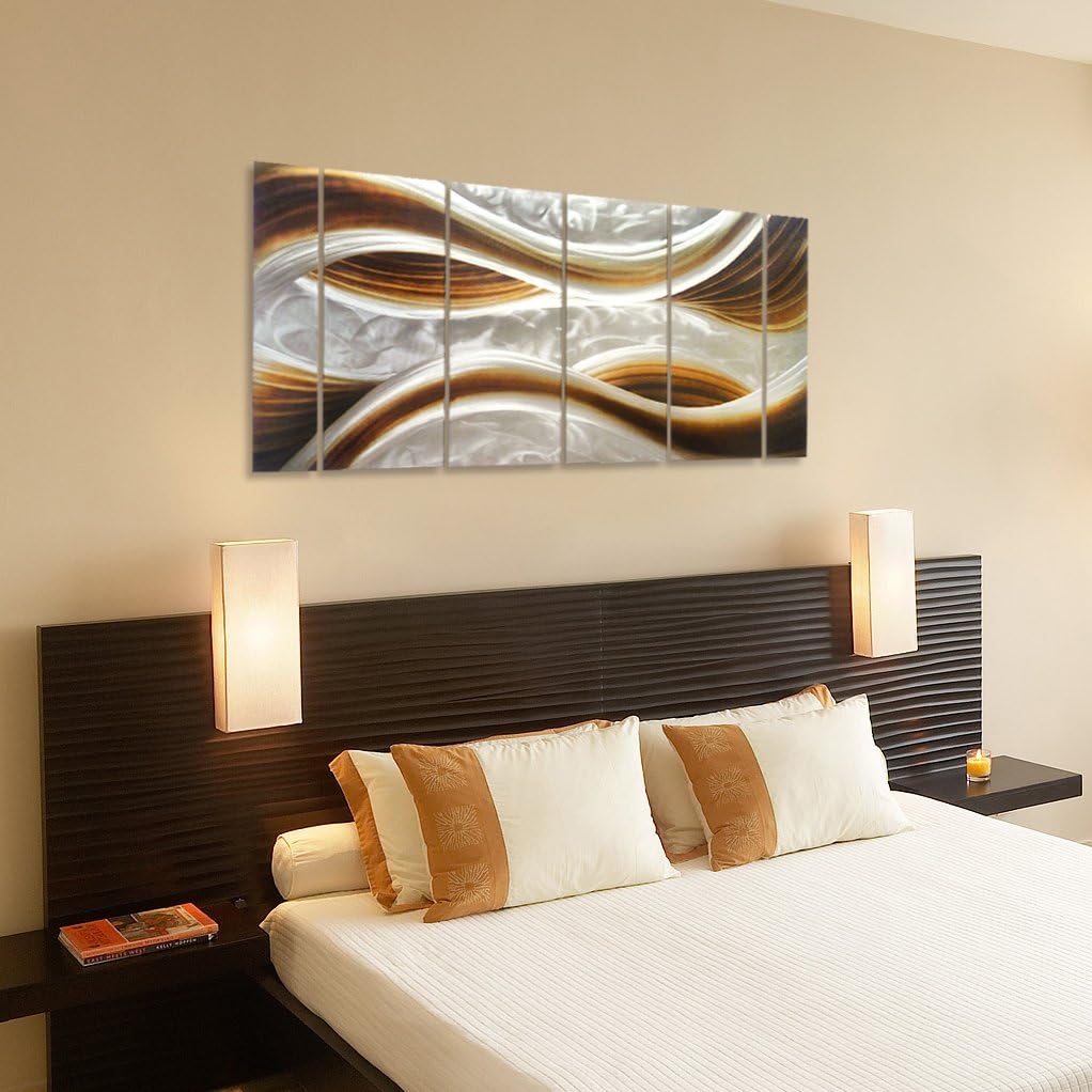 3D Metal Wall Art 6-Panels 24 x 65 M2765