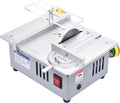 Mini Hobby Table Saw with Miter Gauge, 3 Inch HSS Alloy Steel Circular Saw Blade, Polishing Pad, 96W Power Supply A1113