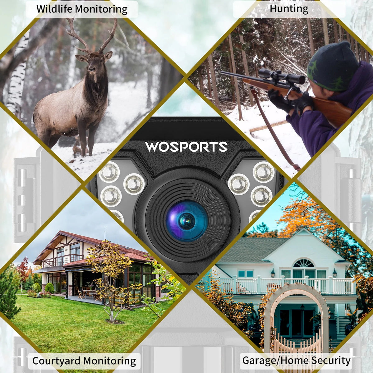 Mini Trail Camera 24MP 1080P Waterproof Infrared X98972