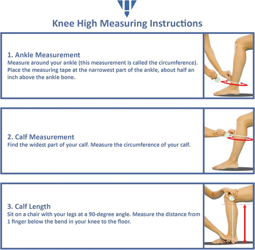 JOBST Relief Knee High 30-40 mmHg Closed Toe Compression Socks P846