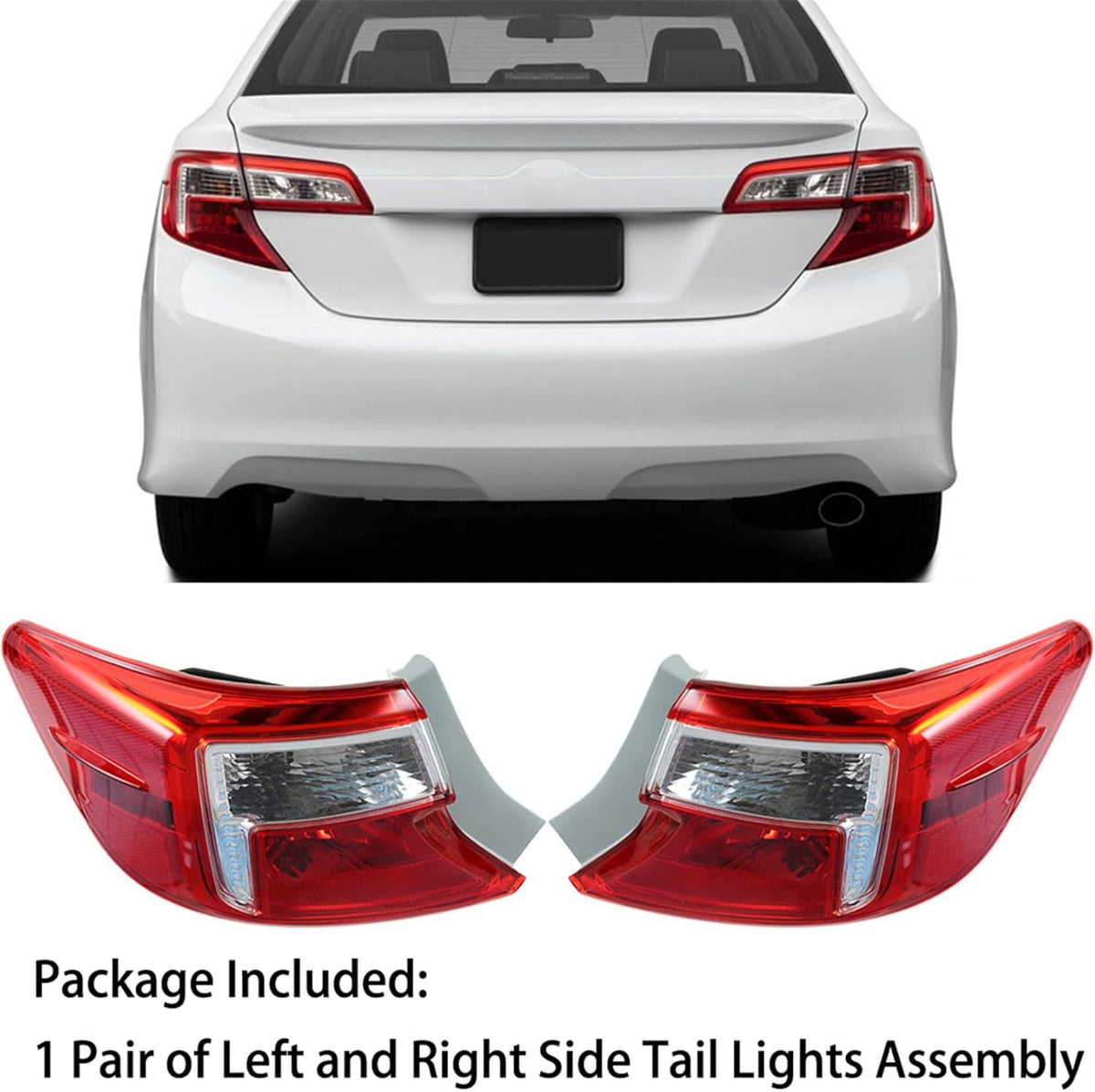 Halogen Rear Brake Tail Light Assembly Pack of 2 I1257