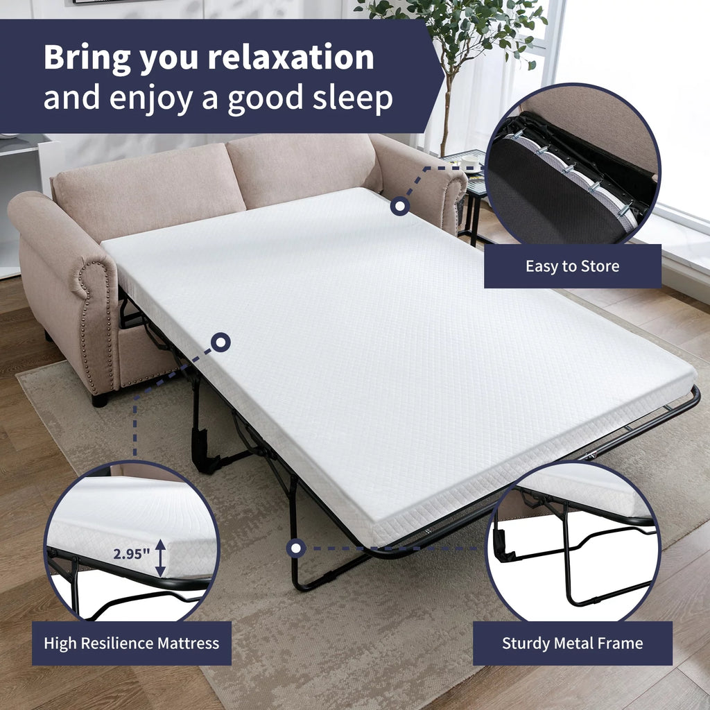 Queen Size Pull Out Sofa Bed U57684