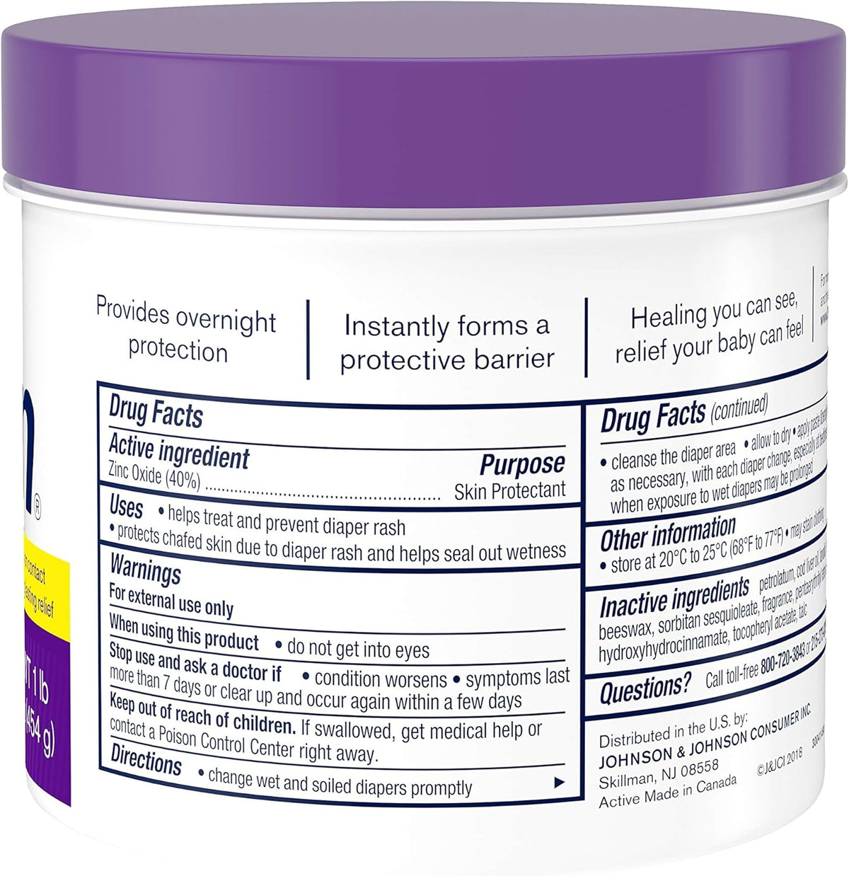 16 oz Maximum Strength Baby Diaper Rash Cream with 40% Zinc Oxide M578042