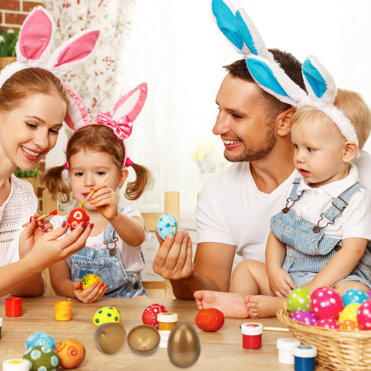 12 Pcs Filled Plastic Easter Eggs Q801