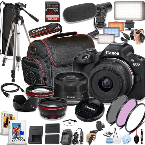 Black 24.2MP APS-C CMOS Mirrorless Camera with 18-45mm Lens (Renewed) Q9422
