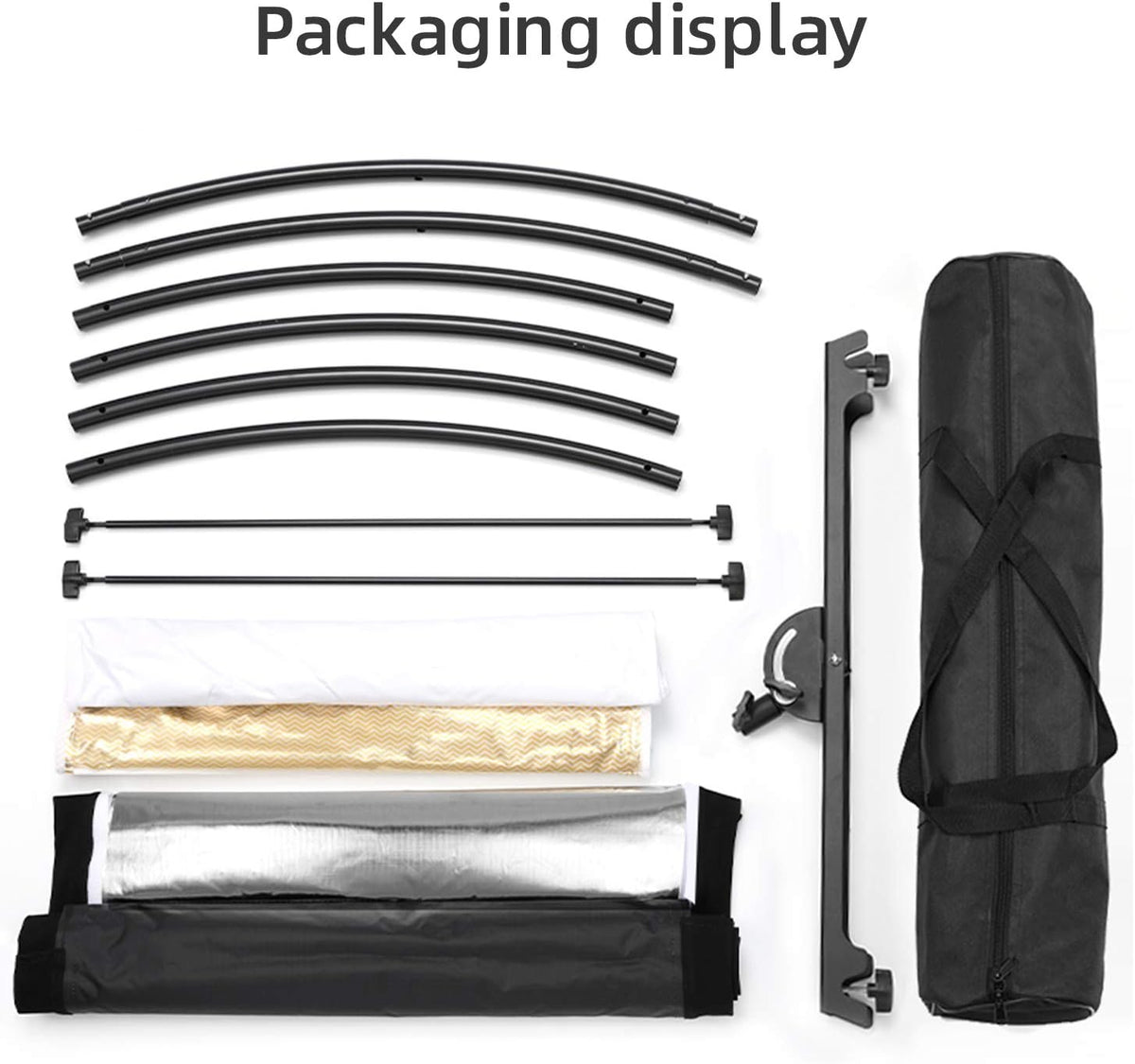 Clamshell Light Reflector Diffuser with Light Stand and Carry Bag W542