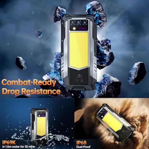 Rugged Smartphone 5G 33000mAh 48GB+512GB Unlocked Android 14 6.8'' FHD+120Hz 200MP I1488