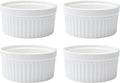 White Set Of 4 Porcelain Ramekins M915