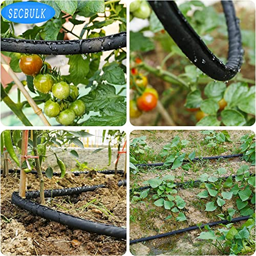 Flat Soaker Hose 100 ft with Stakes I55529