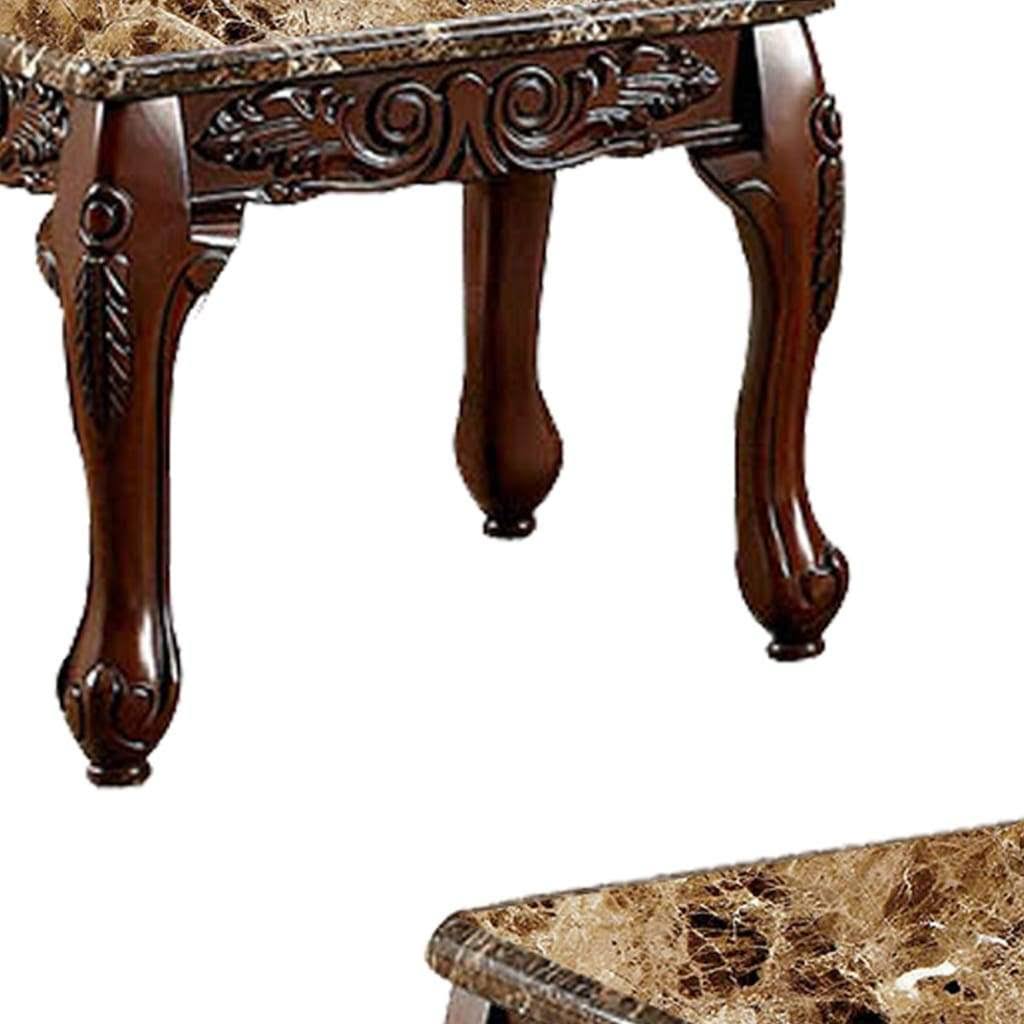 3 Piece Dark Oak Table Set F1224
