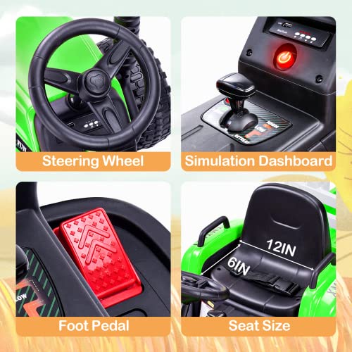 12V Battery Powered Electric Ride on Tractor with Remote Control N374692