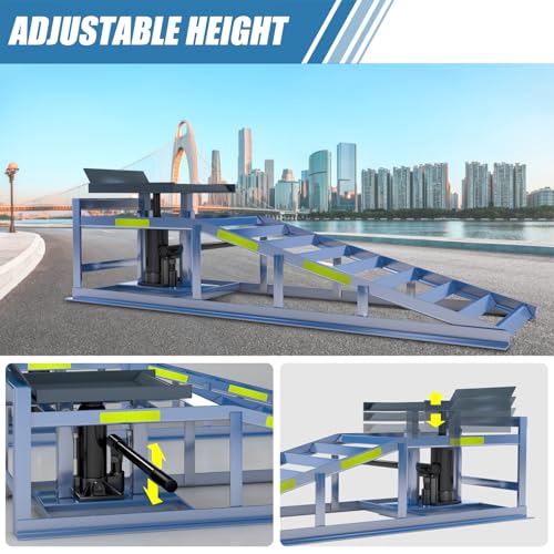 2 Pack 5T Steel Automotive Hydraulic Car Ramps M47454