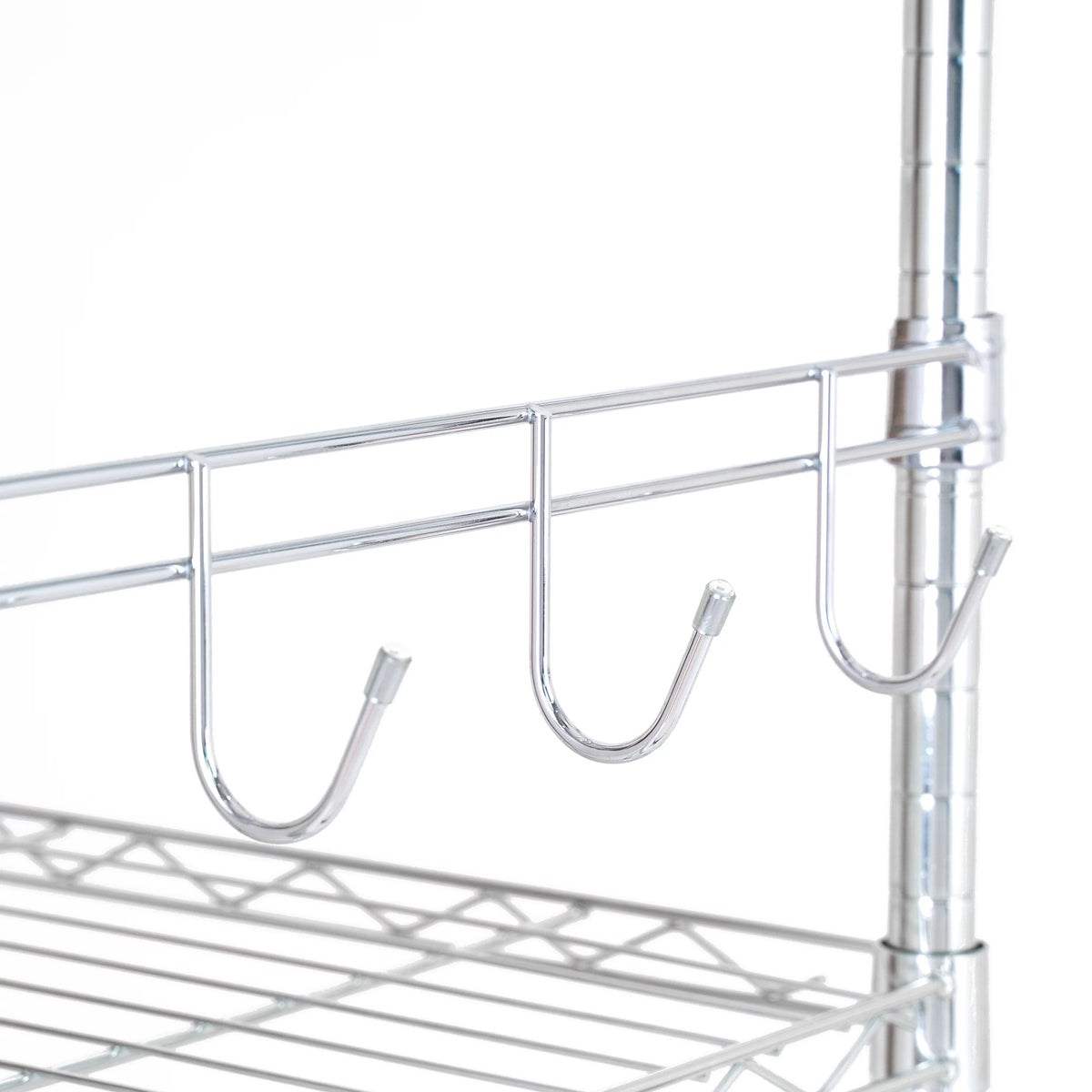Wire 3-Tier Storage Shelf Unit White E882