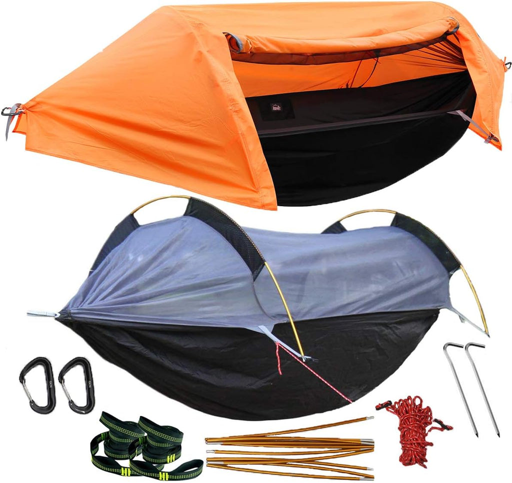 Camping Hammock with Net and Rainfly Cover T777