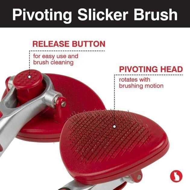 Self Cleaning Pivoting Cat Brush O207