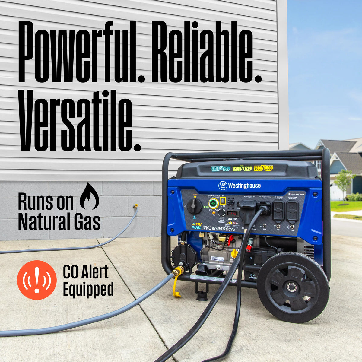 12,500 Peak Watt Dual Fuel Portable Generator A376