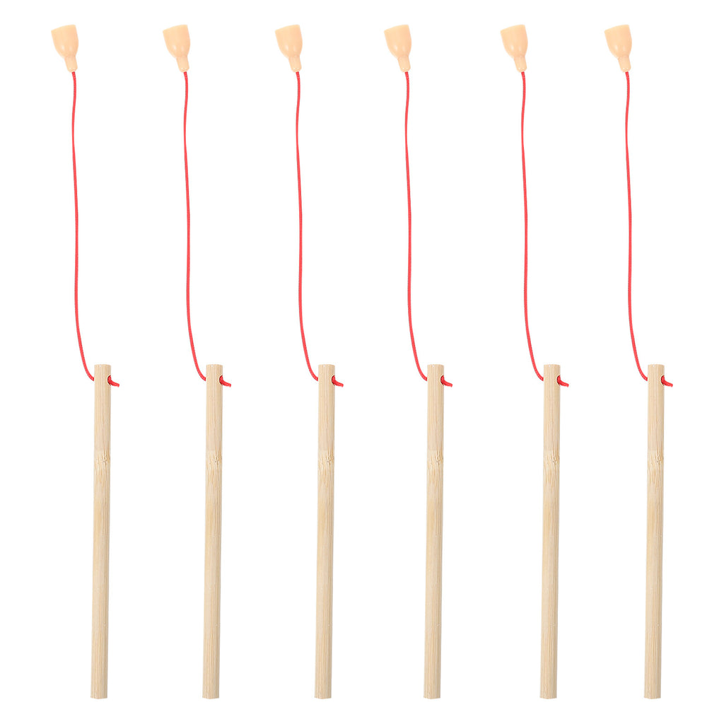 5Pcs Wooden Magnetic Fishing Poles Toys S22954